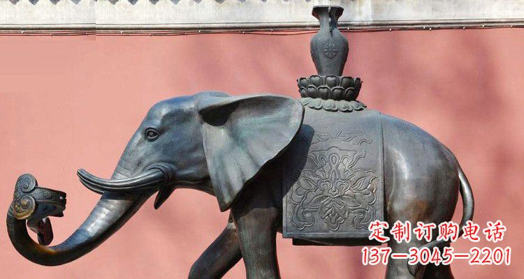 鹤壁吉祥大象铜雕,匠心之作
