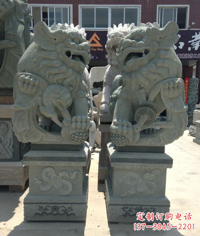 鹤壁南方风石雕狮子,纯手工为你独一无二