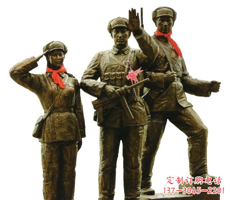 鹤壁勇士战士雕塑，感受立于战场的英勇豪迈