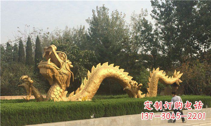 鹤壁金龙公园铜雕景观雕塑
