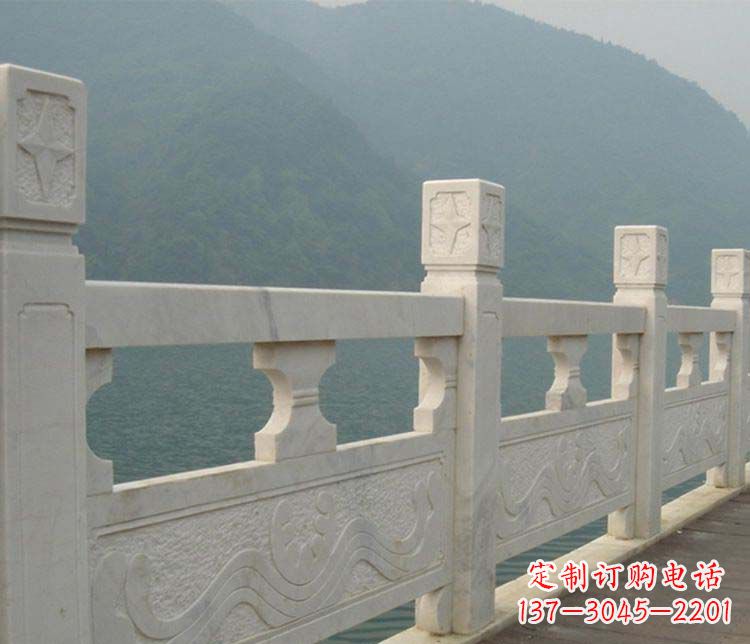 鹤壁中领雕塑:景区大理石栏板石雕