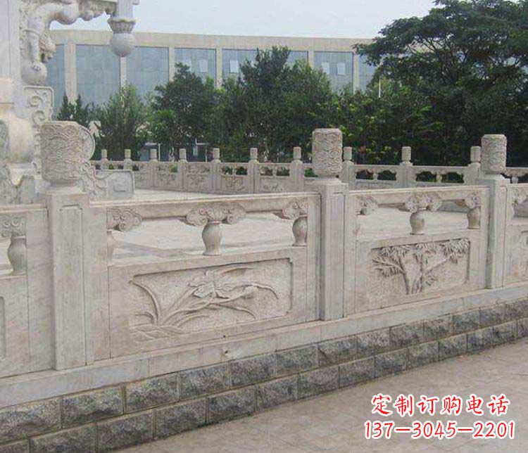 鹤壁中领雕塑:精美石材栏板雕塑