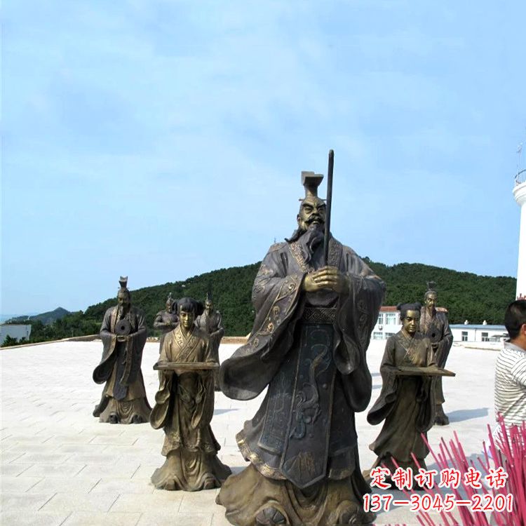 鹤壁中领雕塑——汉武帝刘彻祭天情景雕塑
