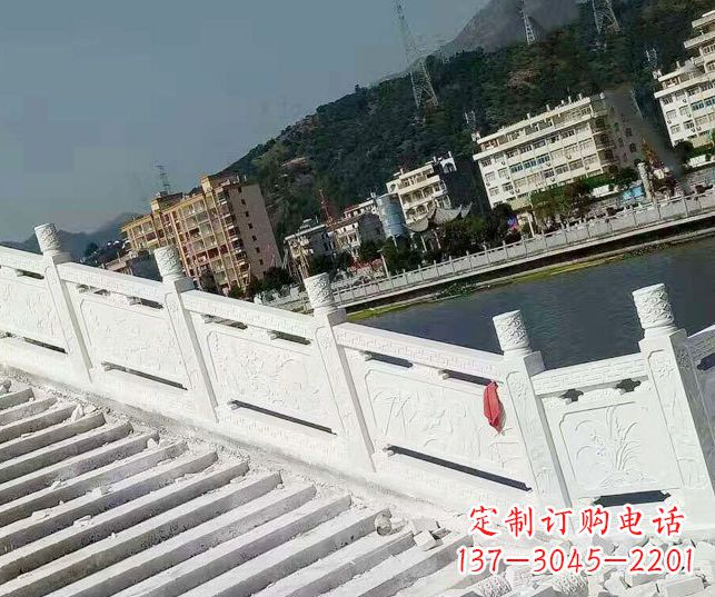 鹤壁山东汉白玉栏板石雕