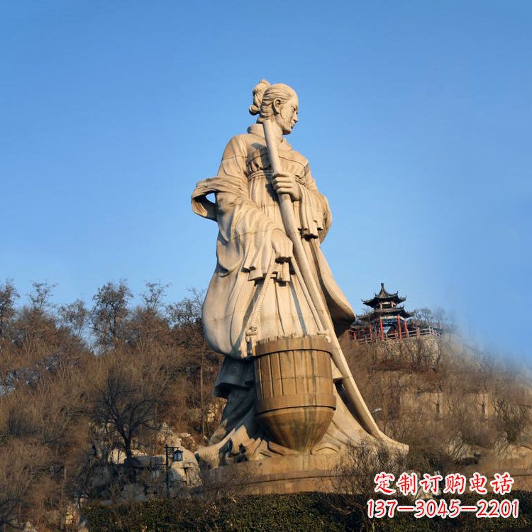 鹤壁景区景点历史名人古代著名美女文姜大型景观雕塑