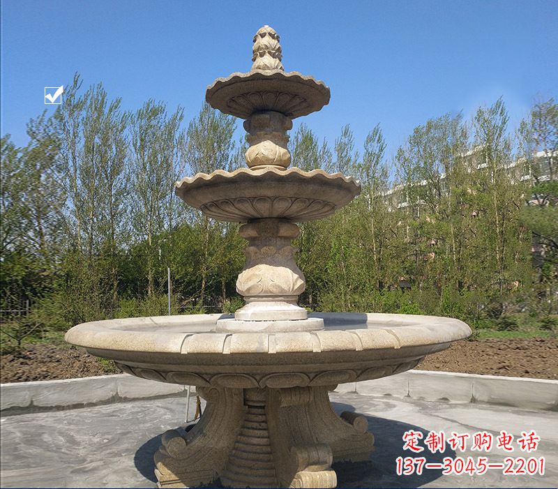 鹤壁九龙浴太子喷泉石雕