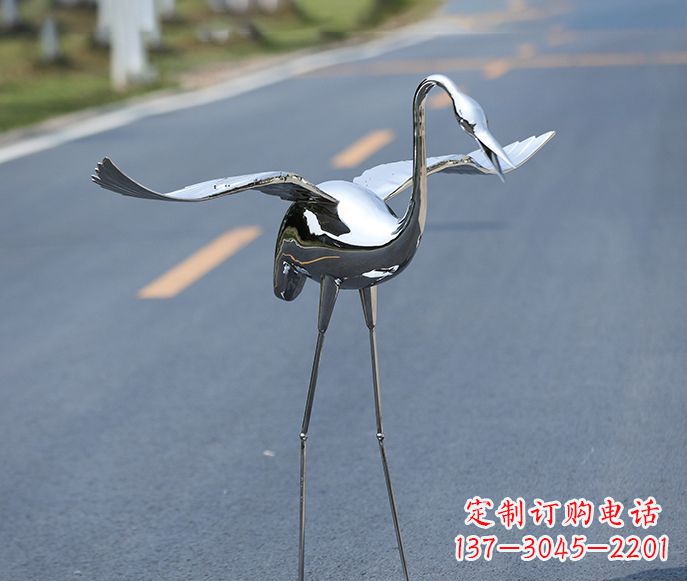 鹤壁中领雕塑:酒店装饰精美仙鹤雕塑