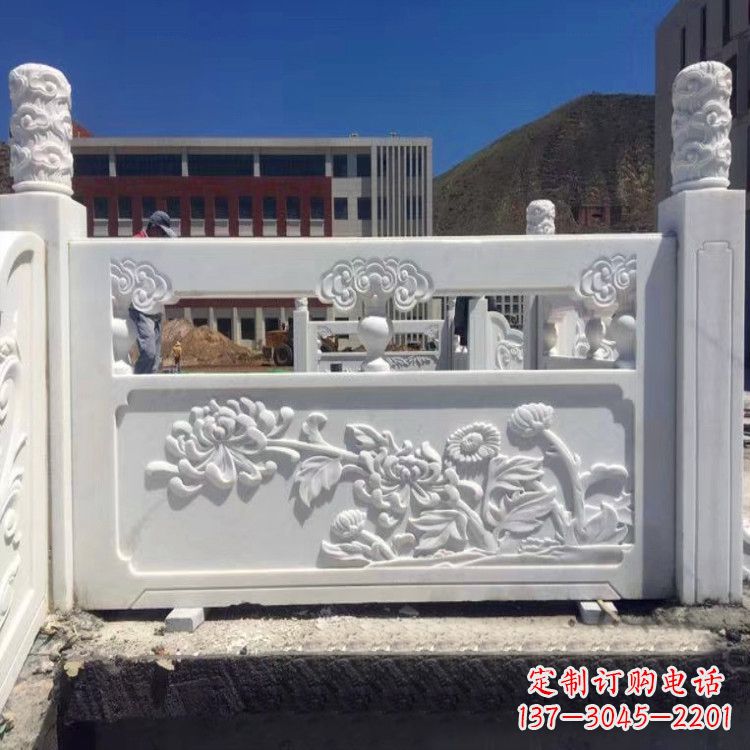 鹤壁菊花石雕栏板