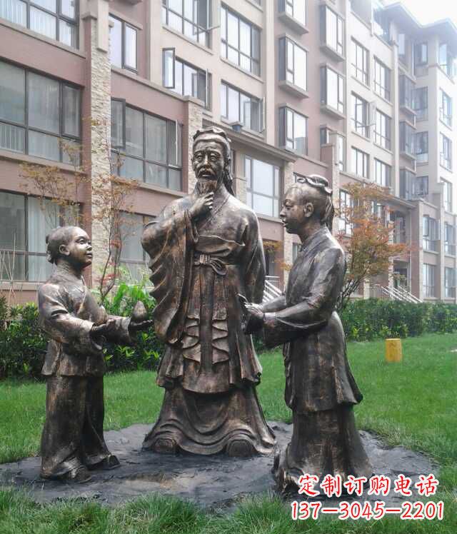 鹤壁孔融让梨古代人物雕塑