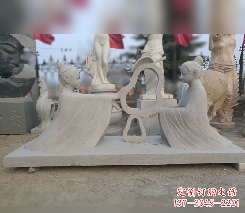 鹤壁孔融让梨石雕