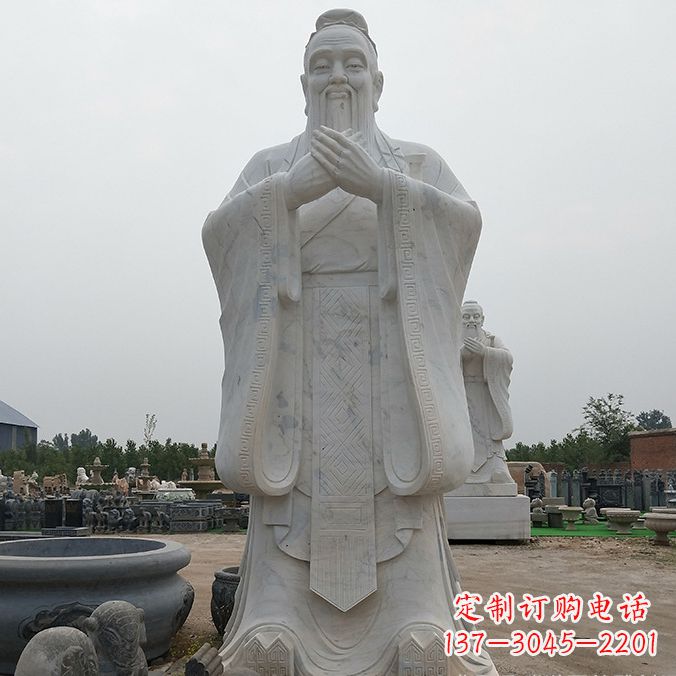 鹤壁孔子玻璃钢雕塑
