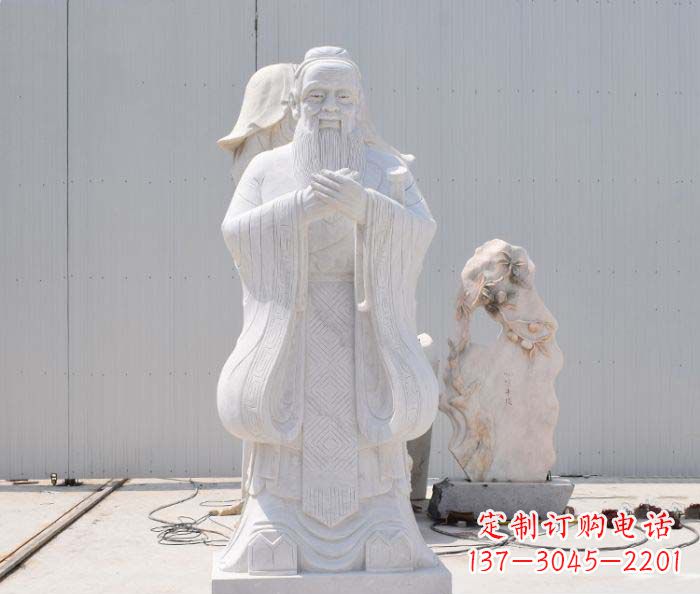 鹤壁孔子古代名人石雕 (4)
