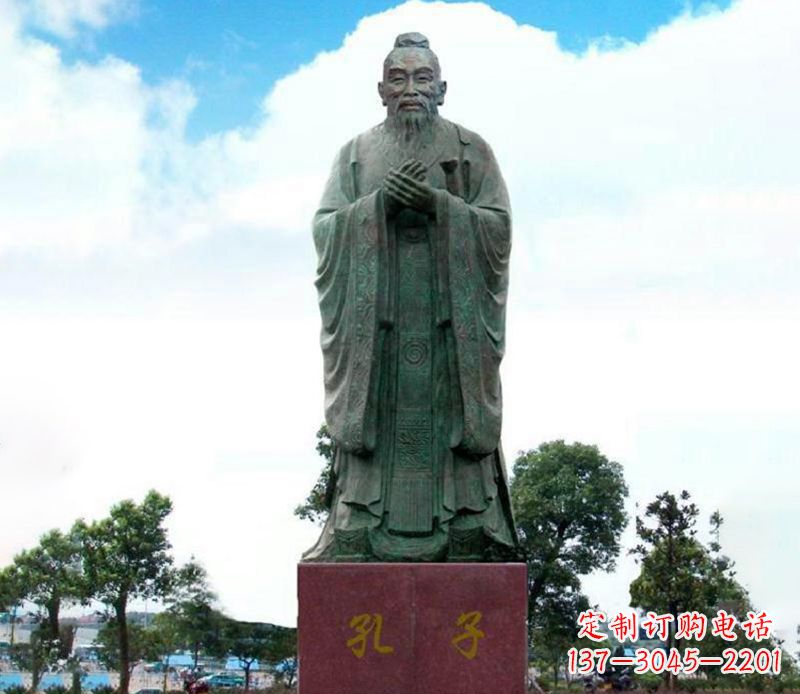 鹤壁领雕塑:孔子雕塑尊崇传承