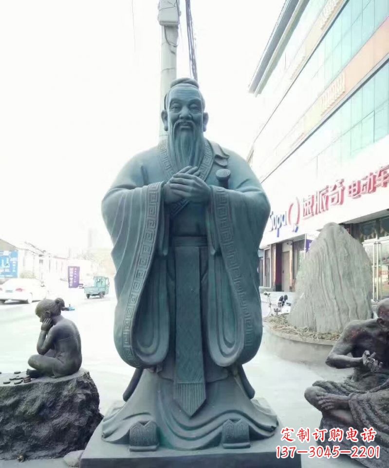鹤壁拥有传统文化气息的精美孔子雕像