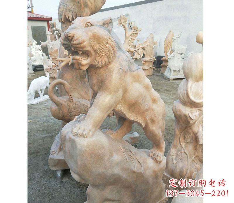 鹤壁老虎石雕公园十二生肖动物