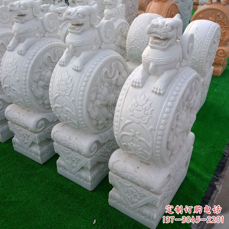 鹤壁老石雕门墩虎