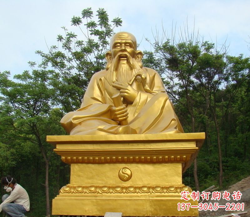 鹤壁拥有传统文化精髓的老子铜雕