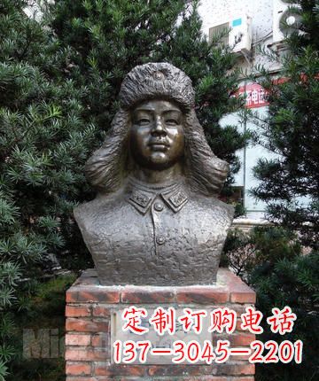 鹤壁领雕塑:全国首创雷锋青铜胸像