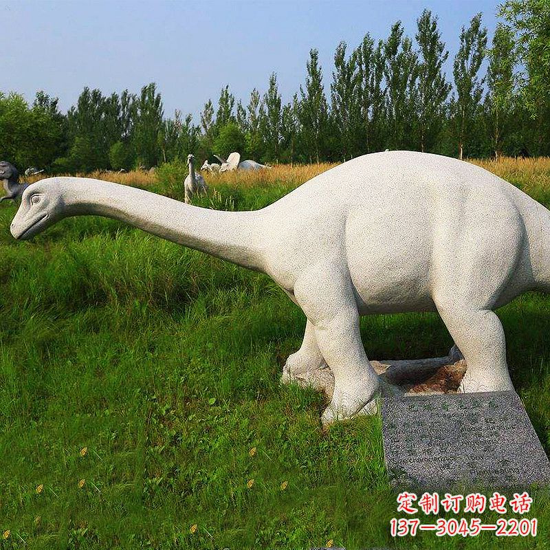 鹤壁雷龙石雕-景区园林草坪动物景观雕塑