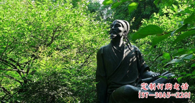 鹤壁李白古代名人铜雕
