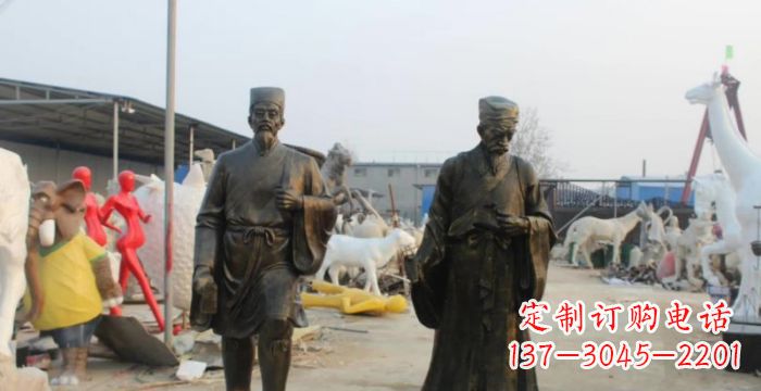 鹤壁复兴古艺,海归精品—李时珍铜雕