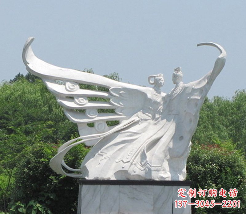 鹤壁中领雕塑定制经典梁山伯与祝英台雕塑