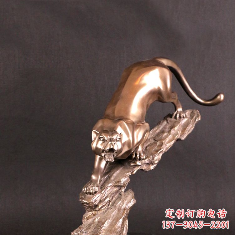 鹤壁猎豹玻璃钢雕塑——高级定制精美雕塑