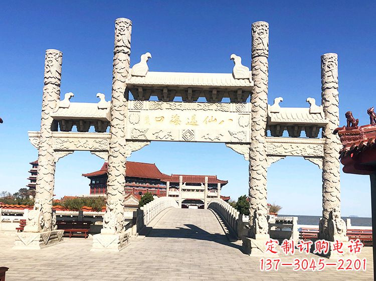 鹤壁临夏石雕牌坊—打造国风精美雕塑