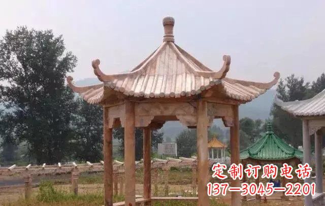 鹤壁营造古朴悠然的凉亭石雕