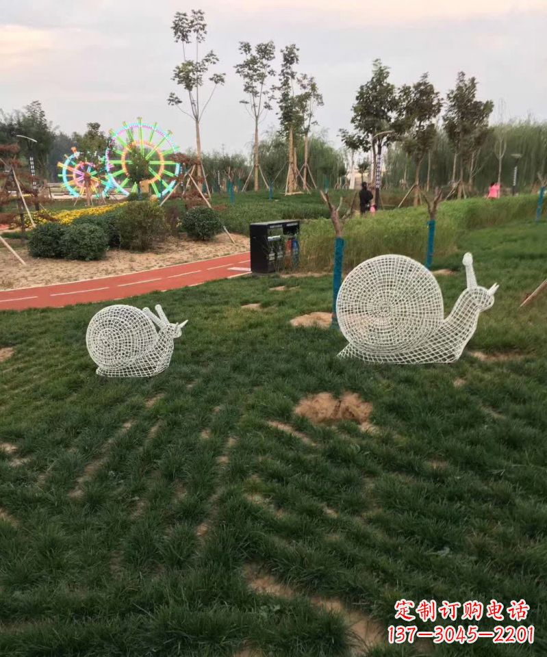 鹤壁镂空不锈钢蜗牛雕塑