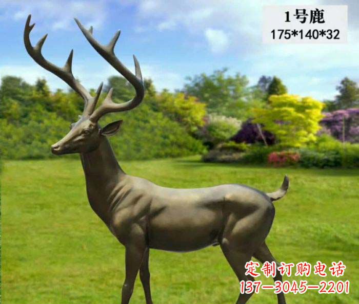 鹤壁鹿铜雕,尽显动物精髓