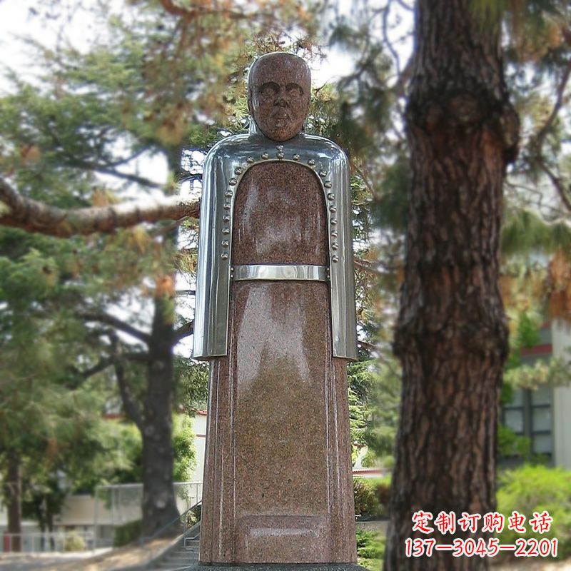 鹤壁纪念伟大的名人:路易斯·巴斯德抽象雕像