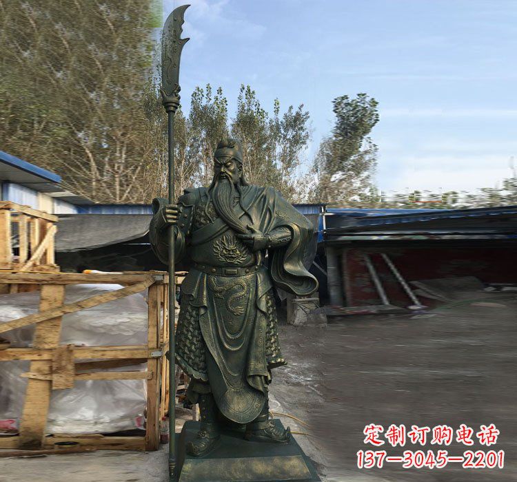 鹤壁中领雕塑公司推出的关公铜雕,将给您的家和…