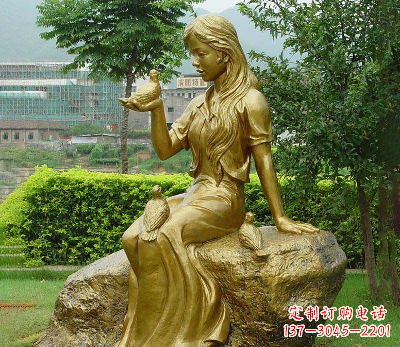 鹤壁激发无限灵感的精美鸽子雕塑