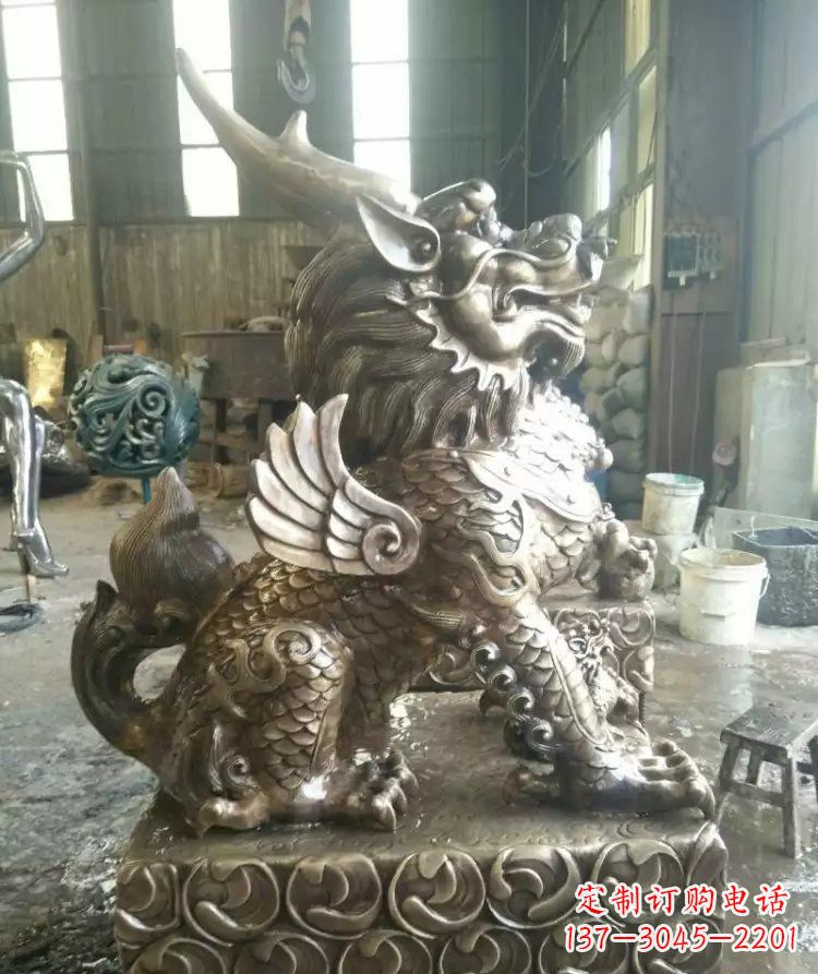 鹤壁精美的麒麟雕塑--专属于你的艺术装饰