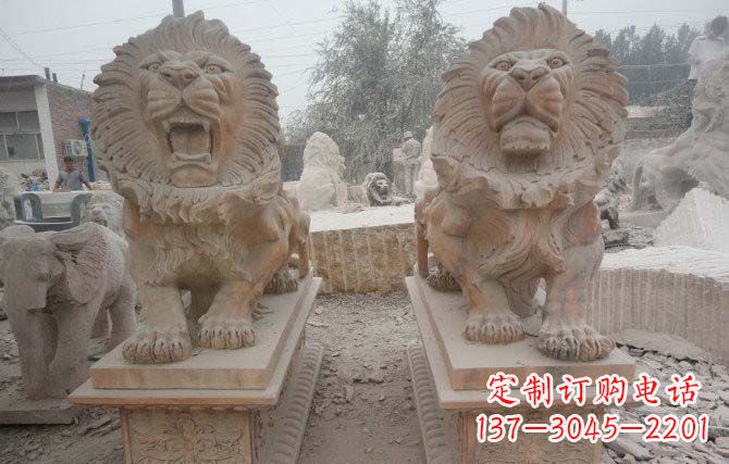 鹤壁中领雕塑狮子雕塑给您带来动人心弦