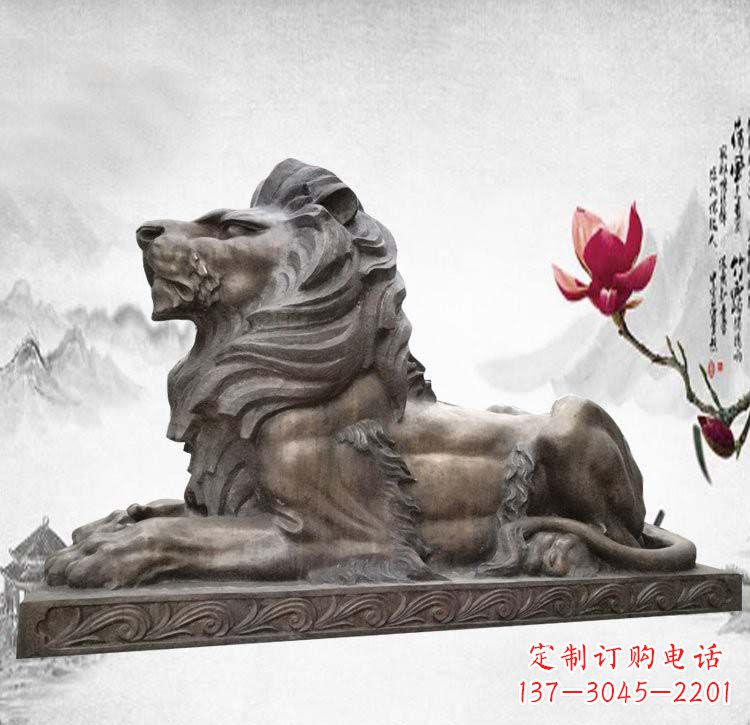 鹤壁经典西洋欧式铜雕狮子