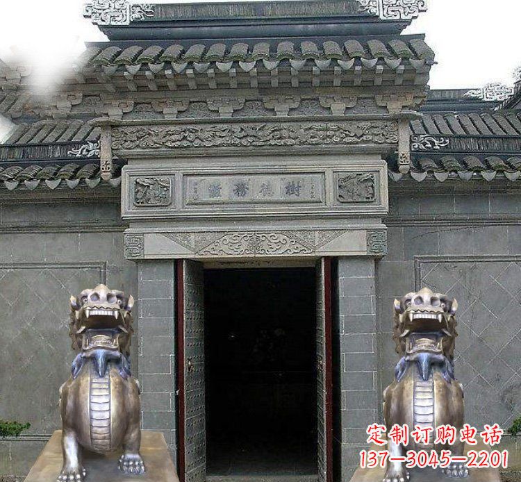 鹤壁领雕塑定制的貔貅雕塑,展现祥和福禄