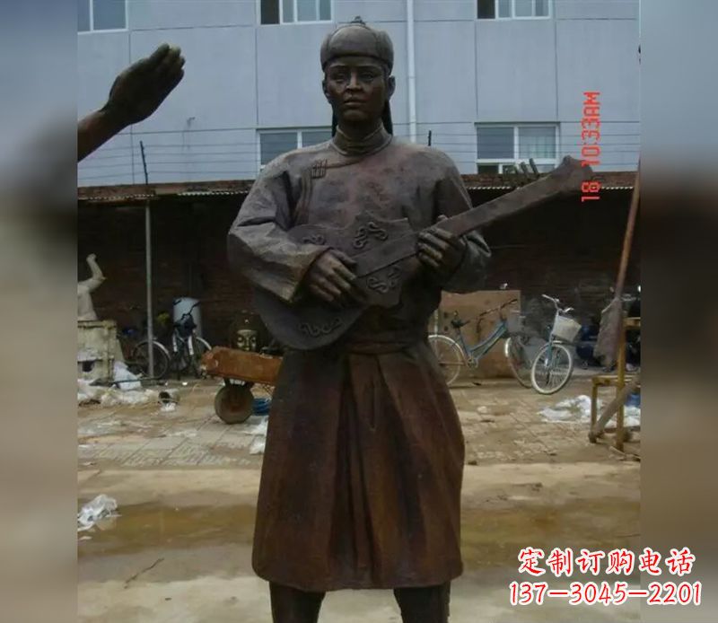 鹤壁传承蒙古族传统,让男人雕塑回到公园