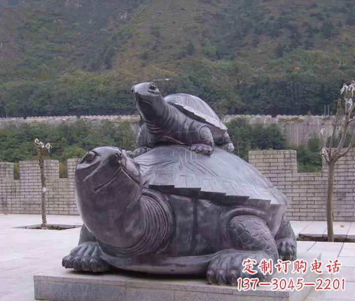 鹤壁中领雕塑母子乌龟公园石雕