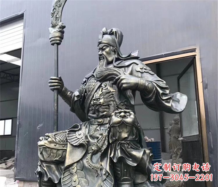 鹤壁高雅典雅的关公铜雕