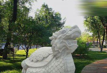 鹤壁中领雕塑——汉白玉龙龟石雕