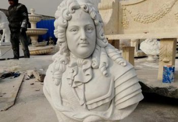 鹤壁汉白玉牛顿头像雕塑，尊享经典