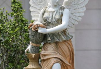 鹤壁精致高雅的汉白玉天使雕塑