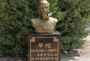鹤壁传承古代名人——华佗铜雕