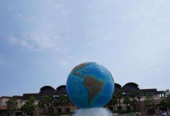 鹤壁定制大型不锈钢地球雕塑