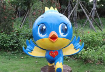 鹤壁蓝色梦幻，玻璃钢鸽子雕塑