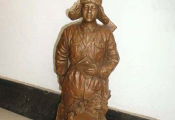 鹤壁纪念雷锋的精美铜雕