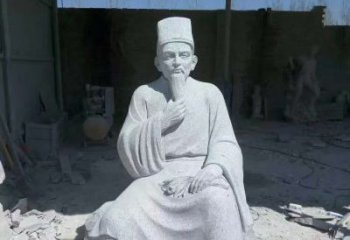 鹤壁精美绝伦的李时珍坐式雕塑