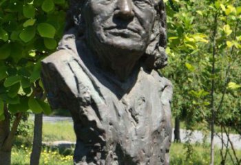 鹤壁李斯特铜雕头像-匈牙利钢琴之王，世界著名作曲家公园雕塑